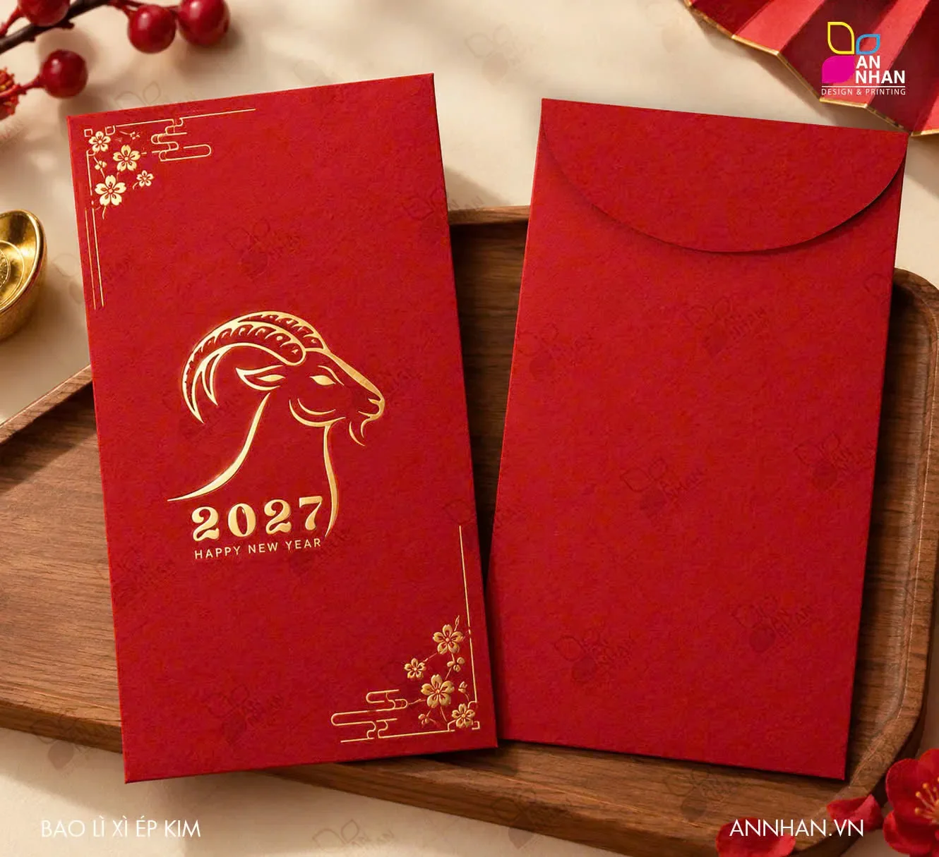 Bao l&igrave; x&igrave; tết Đinh M&ugrave;i 2027