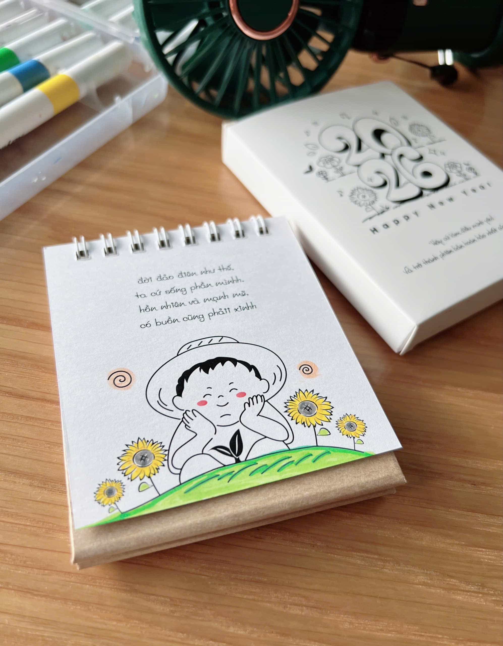 Lịch mini tự tô màu 2026 - Thumbnail 4