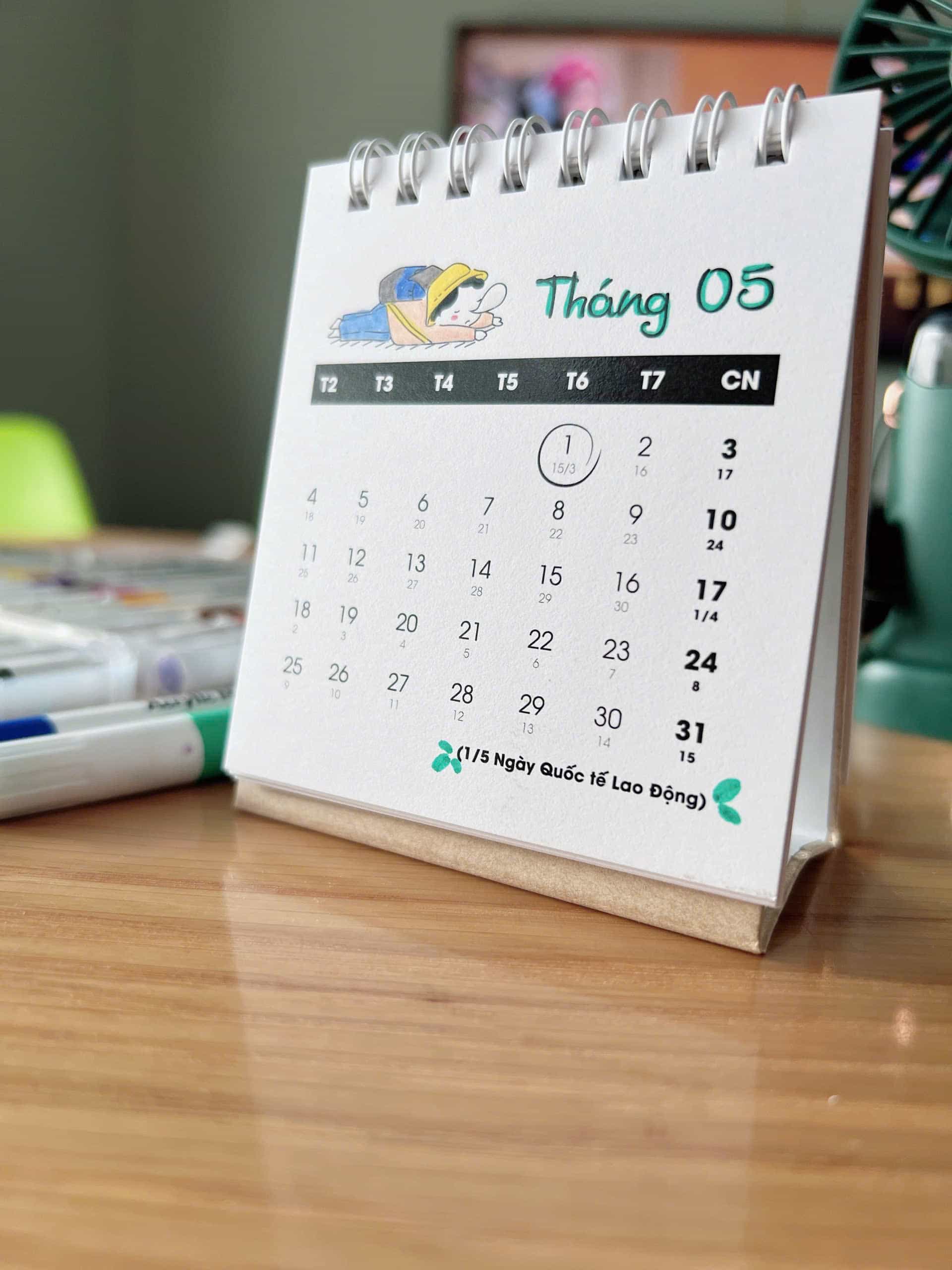 Lịch mini tự tô màu 2026 - Thumbnail 1