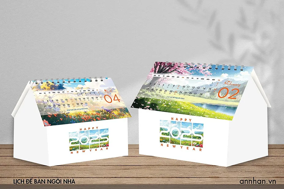 Lịch để bàn ngôi nhà   Lịch để bàn ngôi nhà