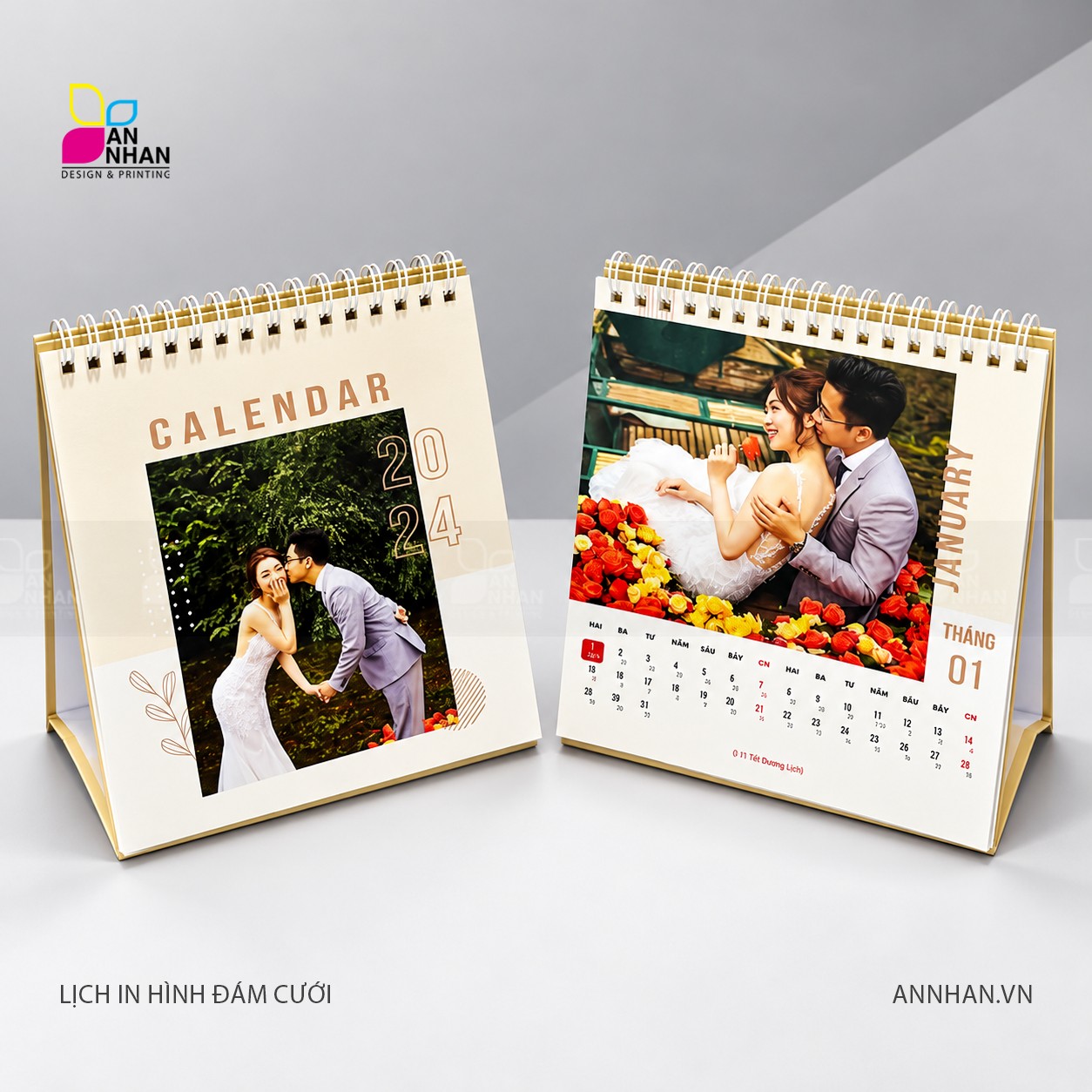 Lịch để b&agrave;n đ&aacute;m cưới