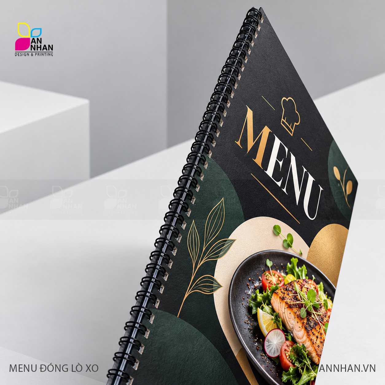 Menu đ&oacute;ng cuốn g&aacute;y l&ograve; xo