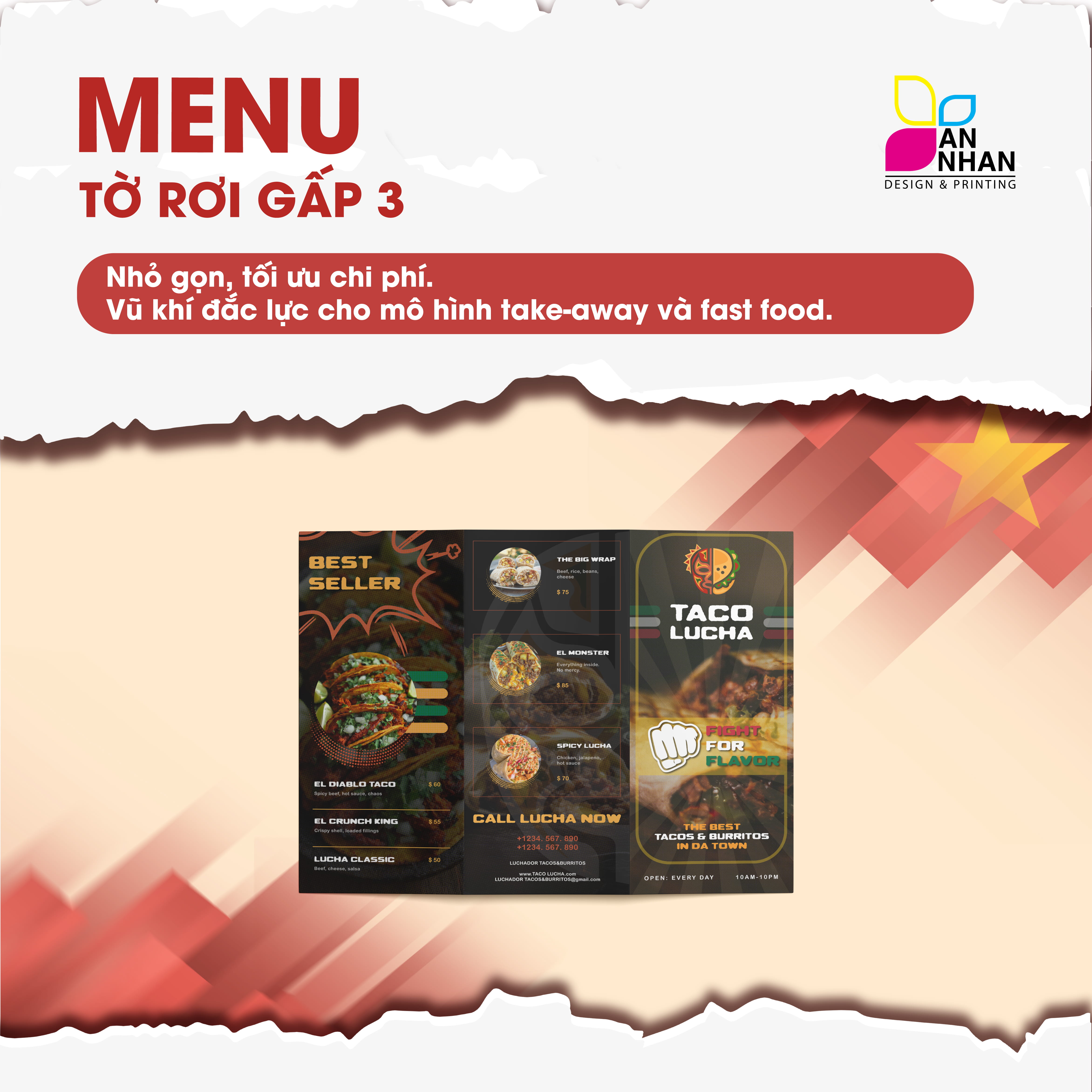 Menu dạng tờ rời