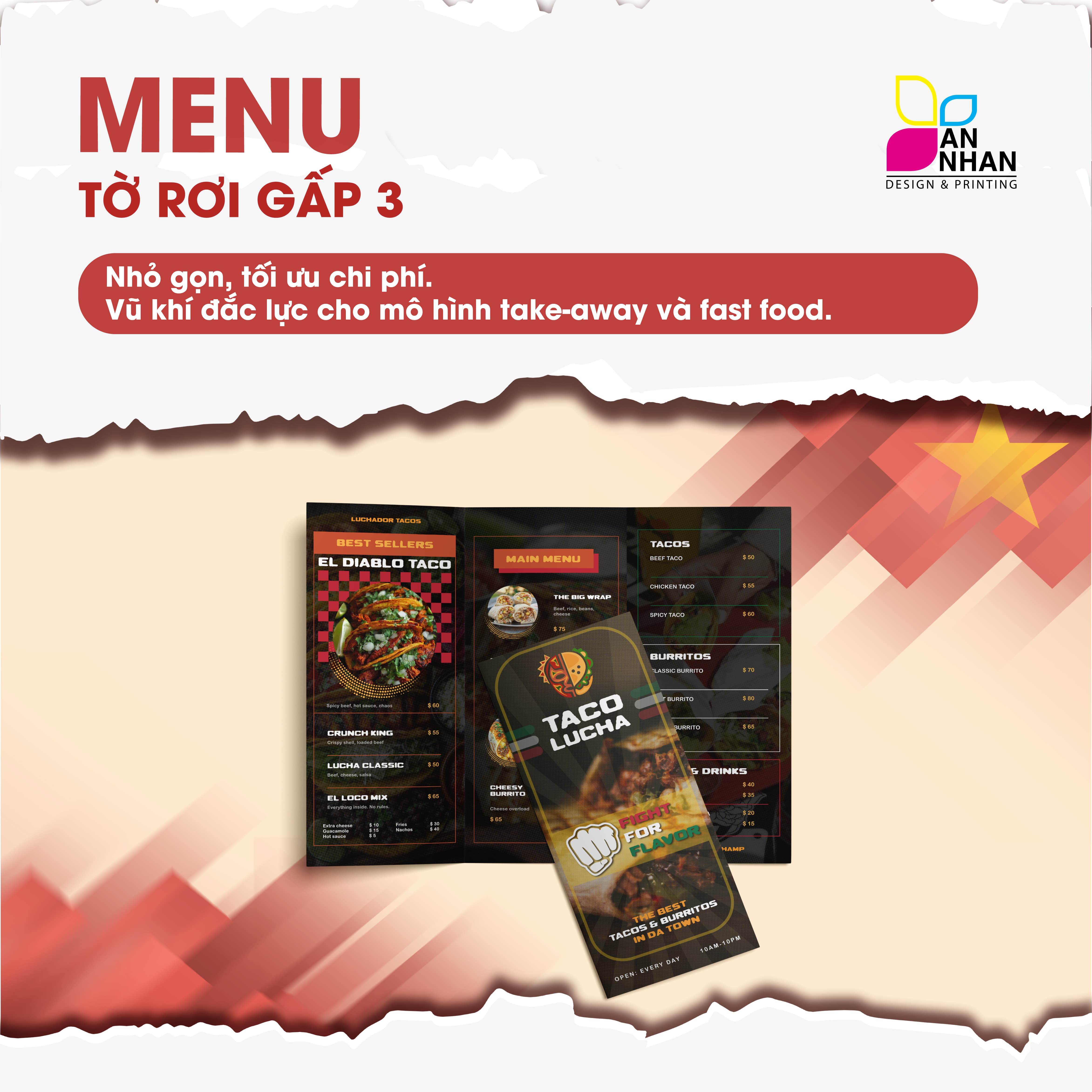 Menu dạng tờ rời