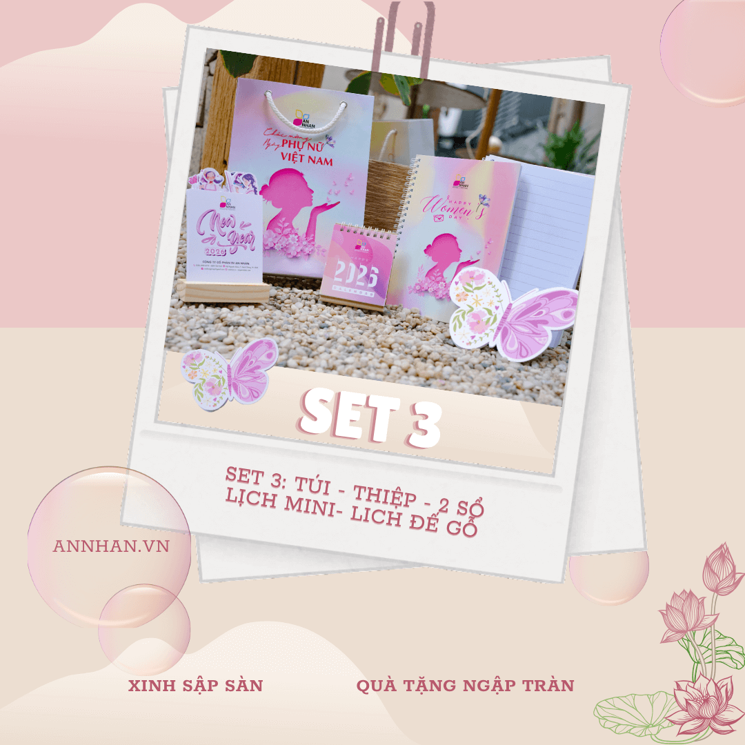 Set 3 quà tặng 20/10 tại in An Nhân