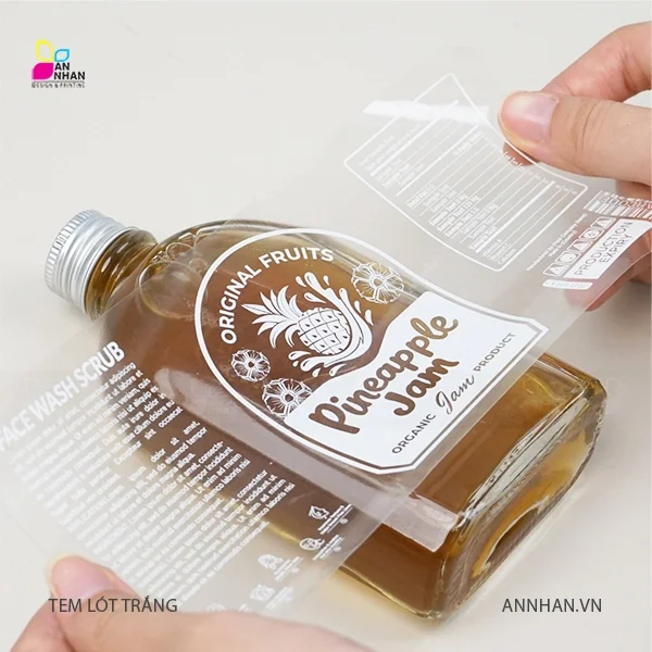 In Tem Nhựa Trong L&oacute;t Trắng 