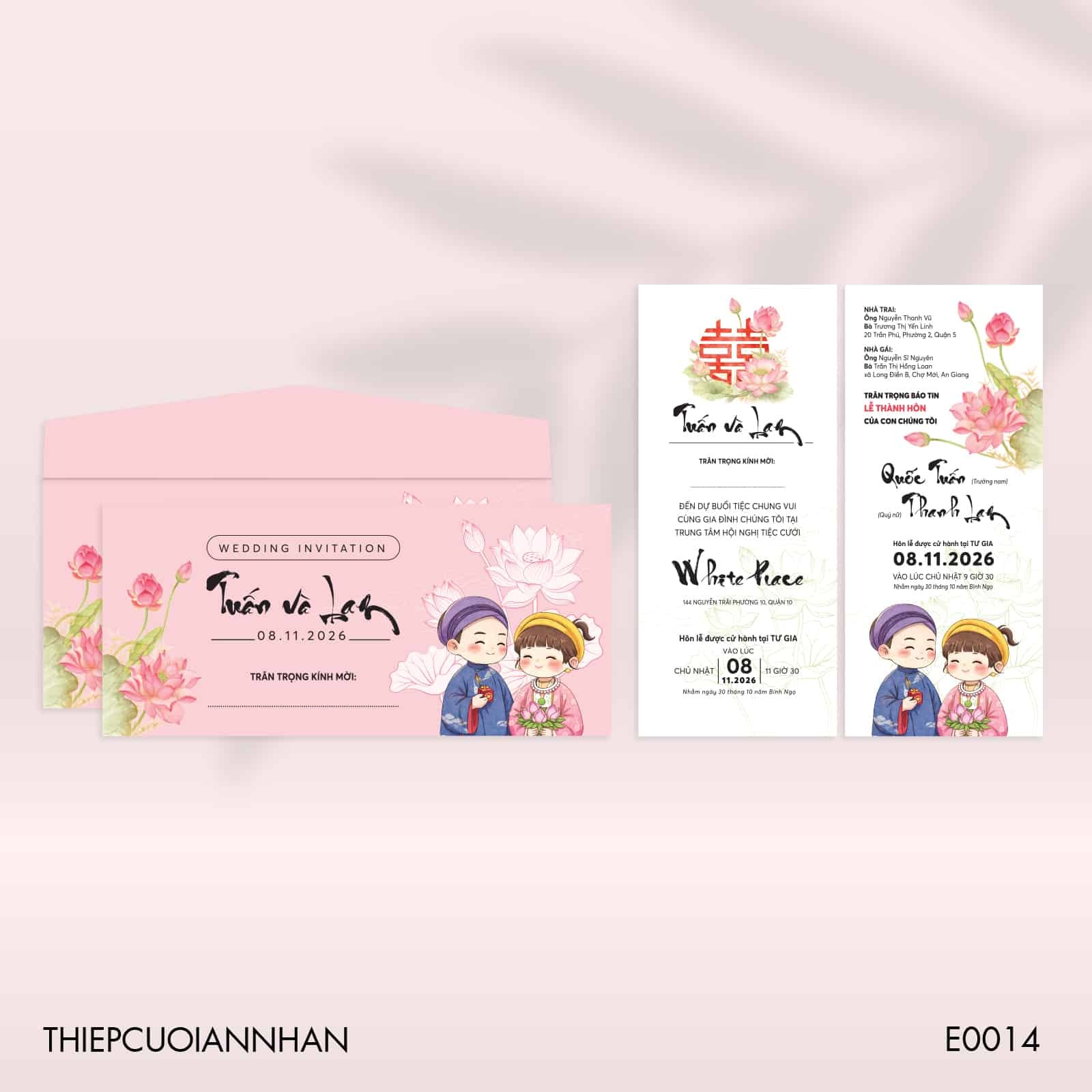 Thiệp cưới - Đ&aacute;m cưới
