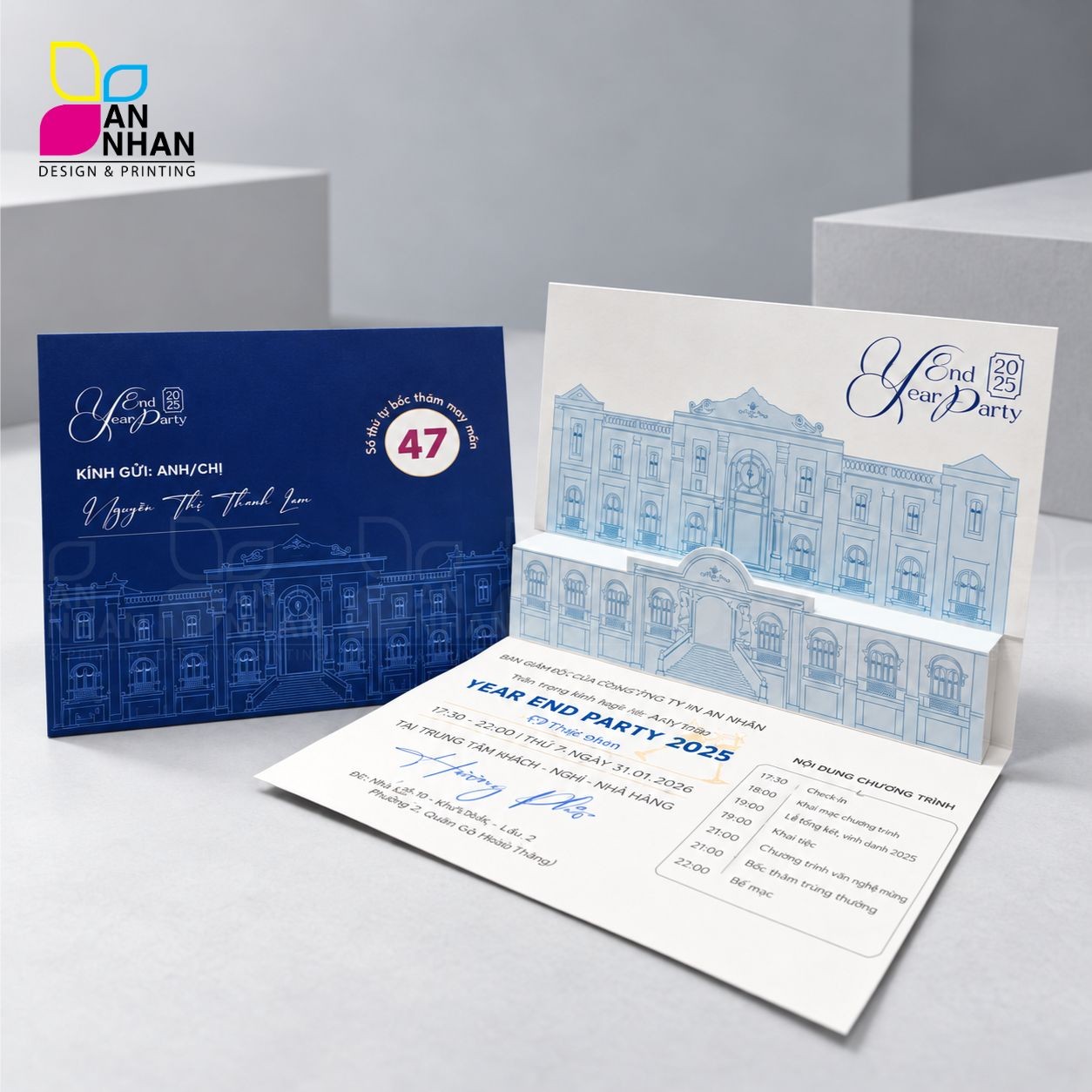 Thiệp mời tham dự sự kiện (event)