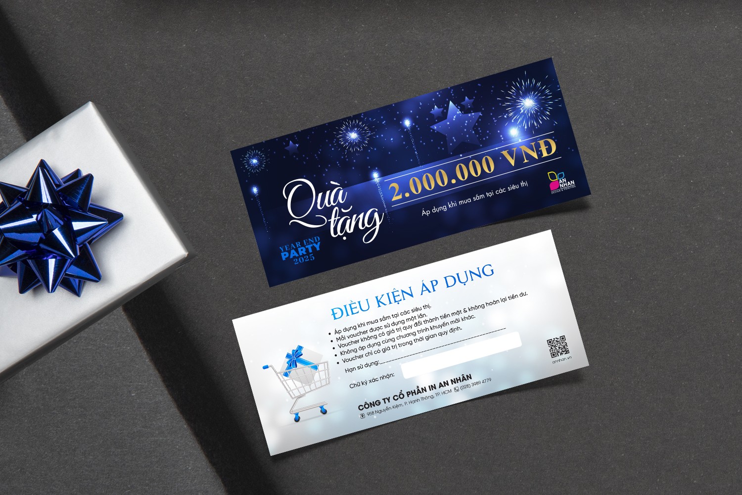 Voucher, phiếu qu&agrave; tặng