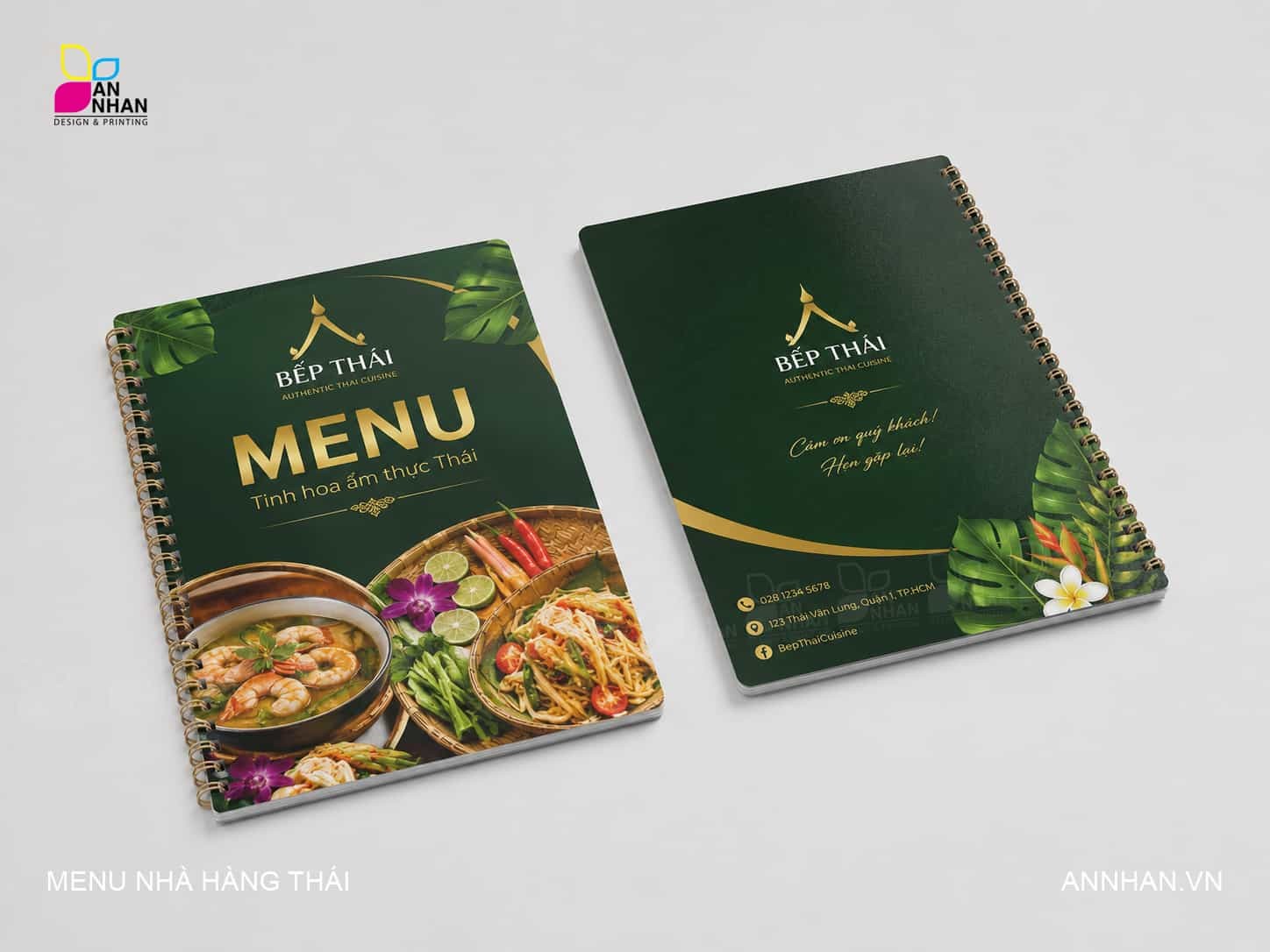 Menu đ&oacute;ng l&ograve; xo nh&agrave; h&agrave;ng Th&aacute;i