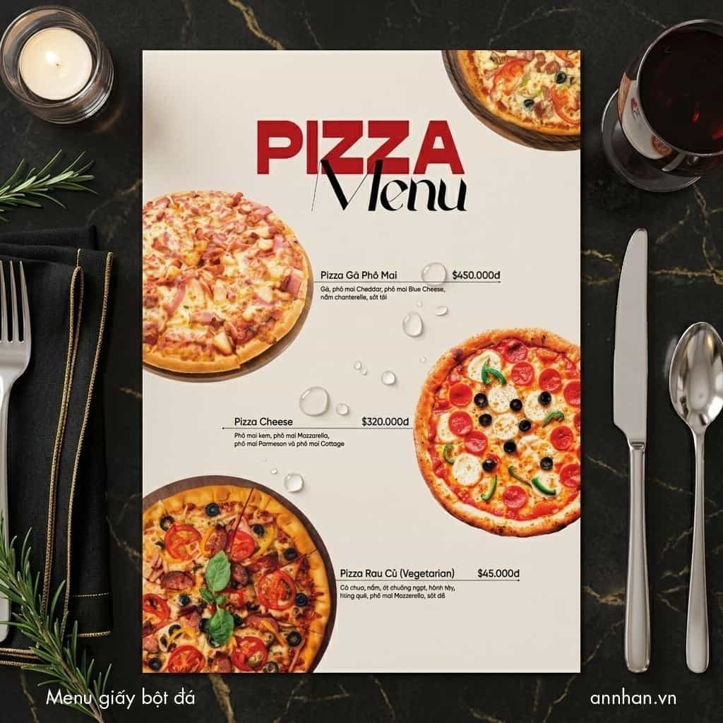 Menu tờ rời tiện lợi