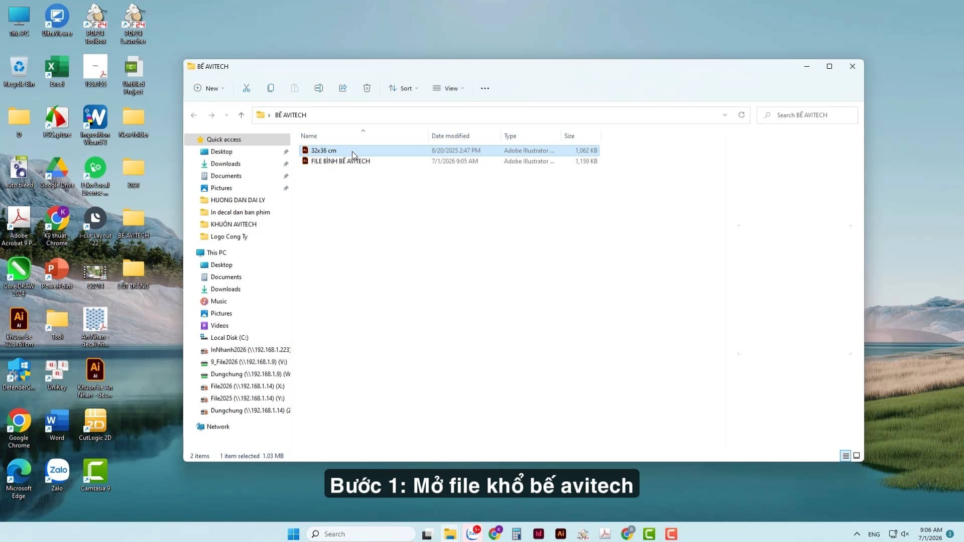 Hướng dẫn c&aacute;ch b&igrave;nh file m&aacute;y bế Avitech đ&uacute;ng chuẩn